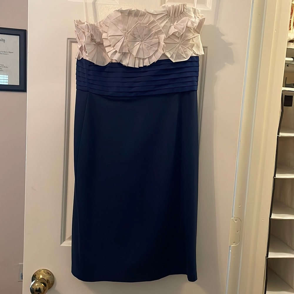 BCBG Maxazria strapless dress.